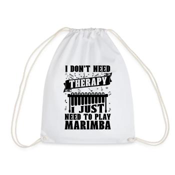 I Don't Need Therapy Country Music Marimba Player - Turnbeutel - Weiß - Vorne