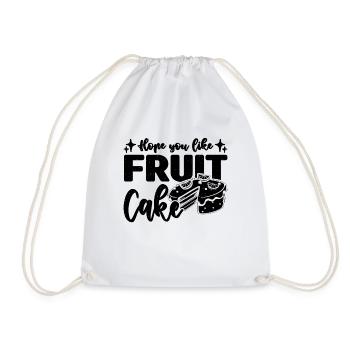 Hope You Like Cooking Thanksgiving Fruitcake Lover - Drawstring Bag - white - Front