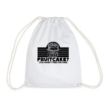 Hate Fruitcake You Retro Baking Fruitcake Lover - Drawstring Bag - white - Front