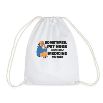 Dog Pet Hug Medicine Dog Lovers - Sac de sport léger - blanc - Devant