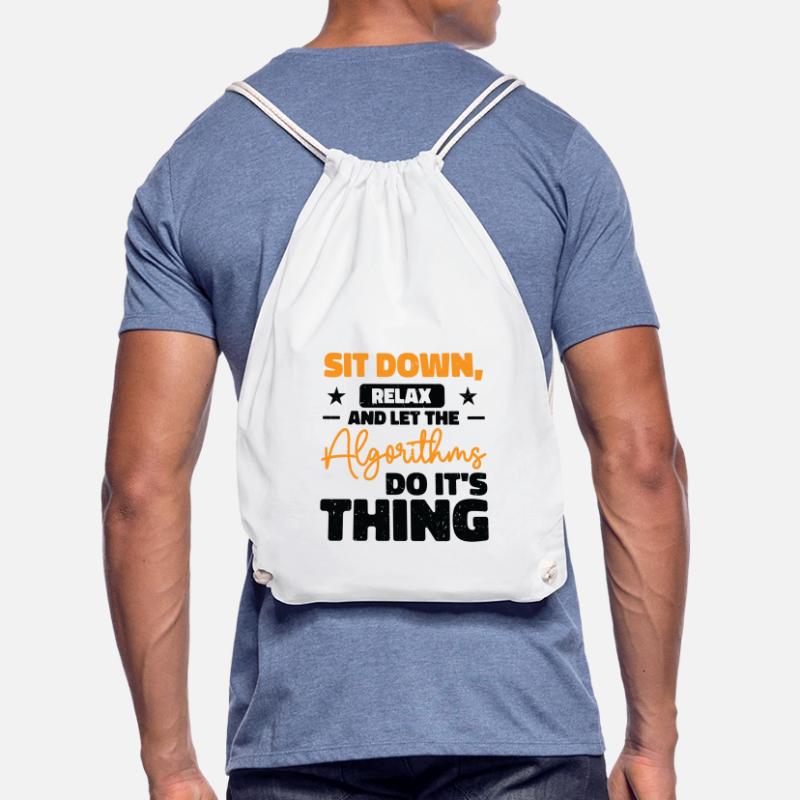 Computer Algorithm Programmer Artificial Drawstring Bag
