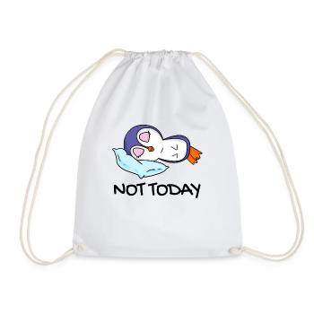 Pas aujourd’hui Pingouin Paresseux Cadeau Sommeil Sommeil - Sac de sport léger - blanc - Devant