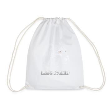 Leopard Lover Leopard Print - Drawstring Bag - white - Front