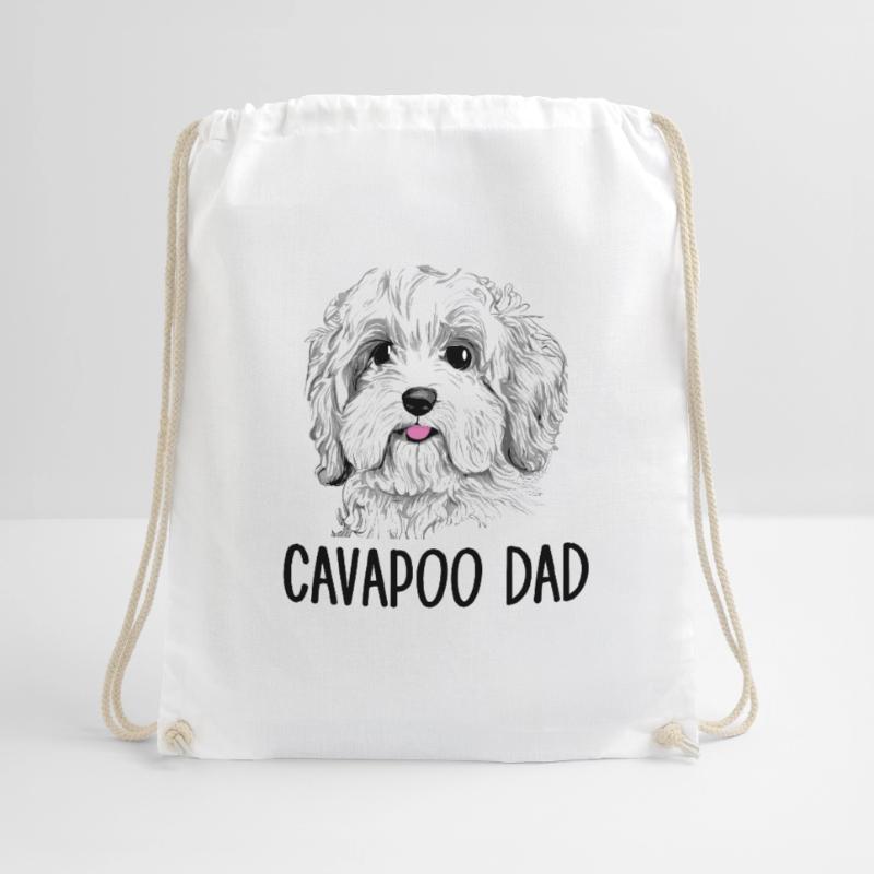 Cavapoo Dad, Cavapoo Drawstring Bag