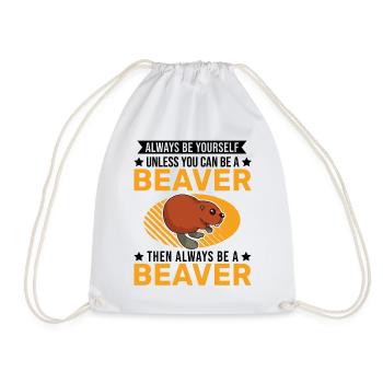 Soyez toujours vous-même Castor Castor Beaver Dam - Sac de sport léger - blanc - Devant