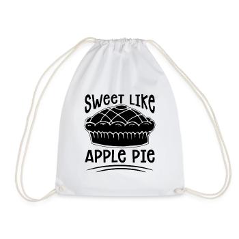 Sweet Like Apple Pie Pastries Apple Pie Lover - Drawstring Bag - white - Front