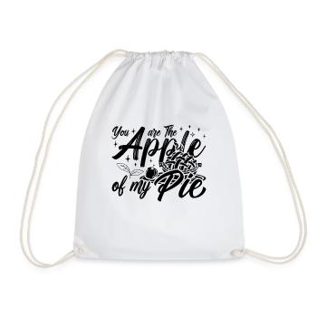 You Are The Apple Of My Pie Baking Apple Pie Lover - Drawstring Bag - white - Front