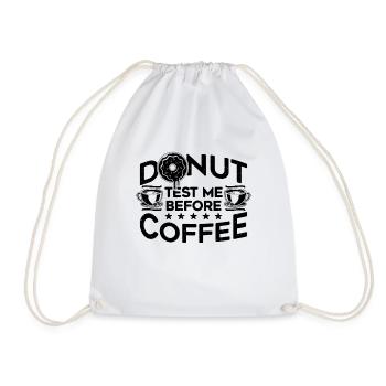 Donut Testez-moi avant Food Coffee & Donuts Lover - Sac de sport léger - blanc - Devant