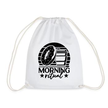 Morning Ritual Breakfast Coffee & Donuts Lover - Turnbeutel - Weiß - Vorne
