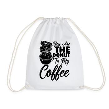 Vous êtes l’amateur de café et de beignets à la caféine de beignets - Sac de sport léger - blanc - Devant