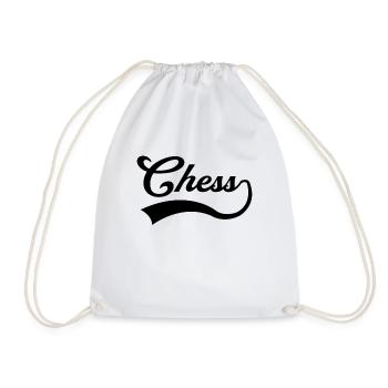 Lettrage d’échecs - Sac de sport léger - blanc - Devant