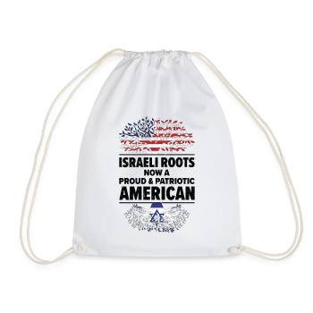 Geboren Israelisch Israelisch Amerikanisch USA - Turnbeutel - Weiß - Vorne