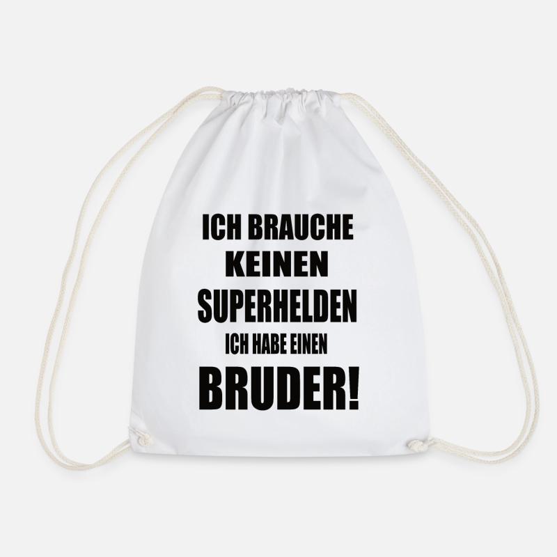 Bruder Geburtstag - Turnbeutel - Weiß
