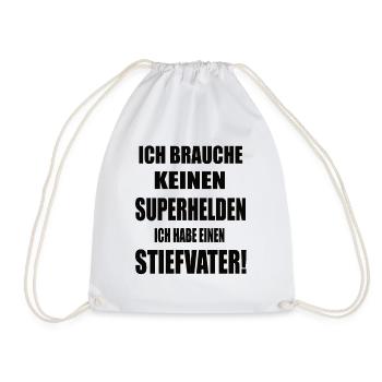 Stiefvater Geburtstag - Turnbeutel - Weiß - Vorne