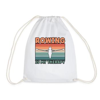 Thérapie par l’aviron - Sac de sport léger - blanc - Devant