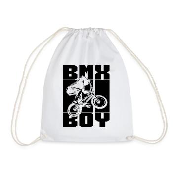 BMX Boy Retro Loves Bicyclette Cycling BMX Rider - Turnbeutel - Weiß - Vorne