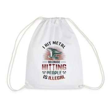 Hit Metal, Forgeron - Sac de sport léger - blanc - Devant