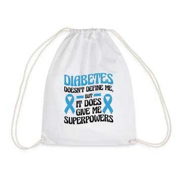 Diabetische Bauchspeicheldrüse - Turnbeutel - Weiß - Vorne