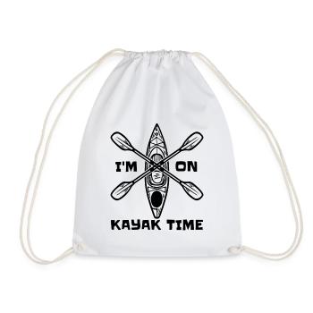I'm On Kayak Time Kayaking Canoeing Kayak Lover - Turnbeutel - Weiß - Vorne