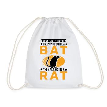 Rat Gift Domestic Rat Rat Owner - Drawstring Bag - white - Front
