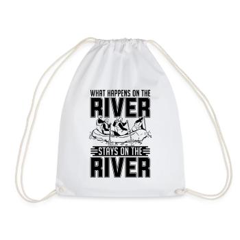 Que se passe-t-il sur la rivière Kayak Rafting Lamateur - Sac de sport léger - blanc - Devant