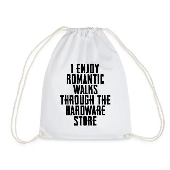 Romantic Walks Hardware Store - Drawstring Bag - white - Front