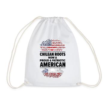 Né Chilien Chili États-Unis - Sac de sport léger - blanc - Devant