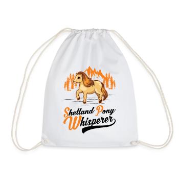 Shetland Pony Flüsterer Shetland Pony Whisperer - Sac de sport léger - blanc - Devant