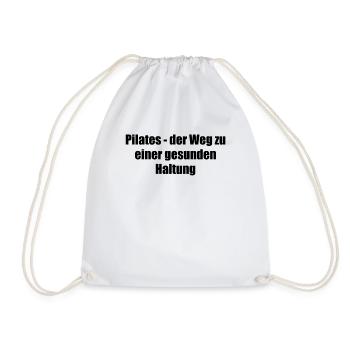 Pilates - Pilates - der Weg zu einer gesunden - Turnbeutel - Weiß - Vorne