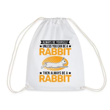 Lapin lapin lapin lapin - Sac de sport léger - blanc - Devant