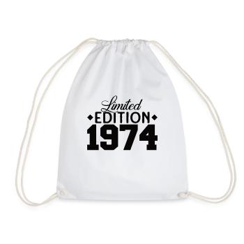 Vintage 1974 Retro Bitrthday Edition Limitée - Sac de sport léger - blanc - Devant