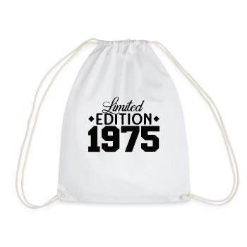 Vintage 1975 Retro Bitrthday Edition Limitée - Sac de sport léger - blanc - Devant