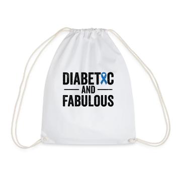 Diabetische Bauchspeicheldrüse - Turnbeutel - Weiß - Vorne