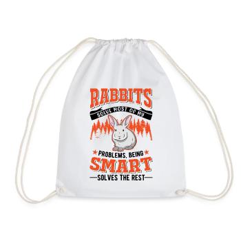 Lapin lapin lapin lapin - Sac de sport léger - blanc - Devant
