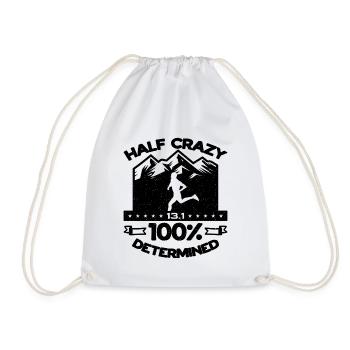 Half Crazy 13.1 100% Marathonien d’athlétisme - Sac de sport léger - blanc - Devant