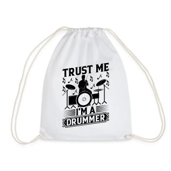 Croyez-moi, je suis un batteur Drum Set Player Drummer - Sac de sport léger - blanc - Devant