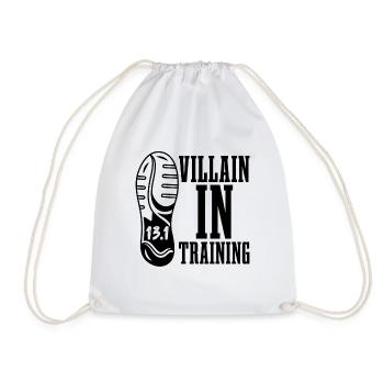 Villain In Training 13.1 Athletic Race Marathoner - Turnbeutel - Weiß - Vorne