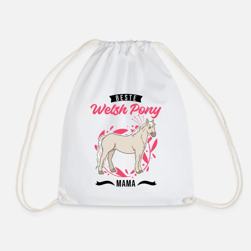 Beste Welsh Pony Mama - Turnbeutel - Weiß