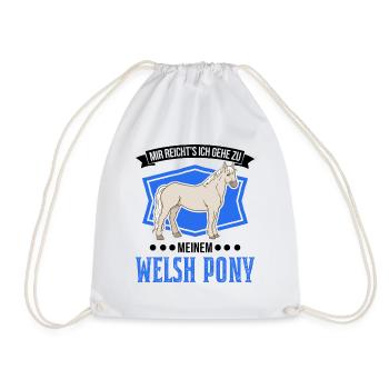 Mir reicht's Ich gehe zu meinem Welsh Pony - Turnbeutel - Weiß - Vorne