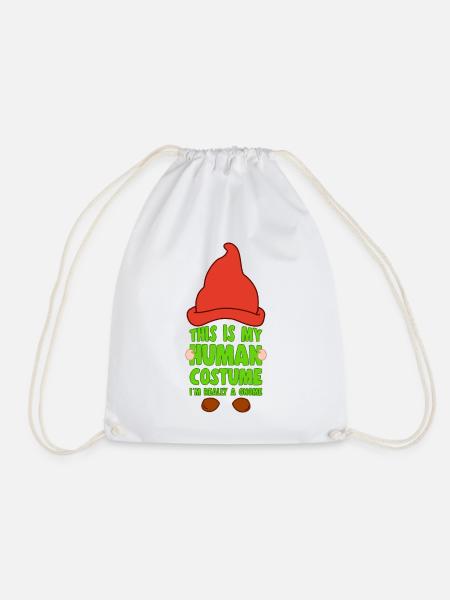 This Is My Human Costume Im A Gnome Lover Gift - Turnbeutel - Weiß