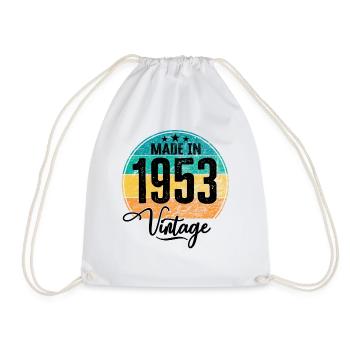 Millésime fabriqué en 1953 Année de naissance 1953 Anniversaire - Sac de sport léger - blanc - Devant