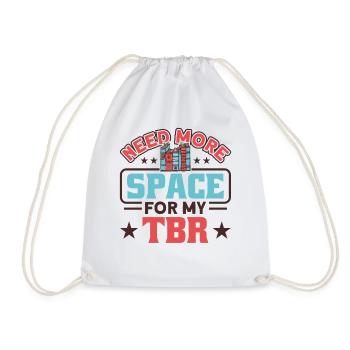 Book lover design with books for literature - Drawstring Bag - white - Front