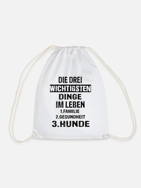 Hundepapa - Turnbeutel - Weiß