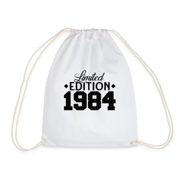 Vintage 1984 Retro Bitrthday Limited Edition - Drawstring Bag - white - Front