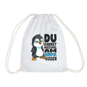 Kannst mich mal am Südpol küssen Pinguine - Turnbeutel - Weiß - Vorne