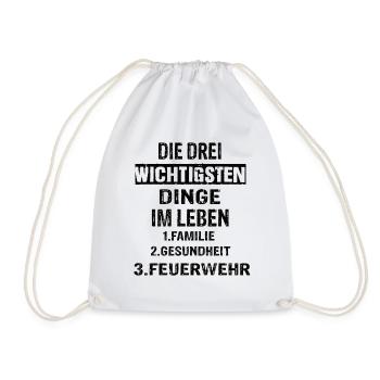 Feuerwehr - Turnbeutel - Weiß - Vorne