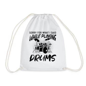 Désolé pour ce que j’ai dit en jouant de la batterie - Sac de sport léger - blanc - Devant
