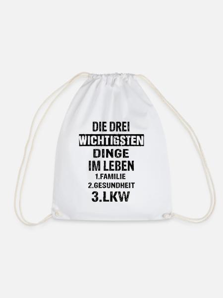 Lkw - Turnbeutel - Weiß