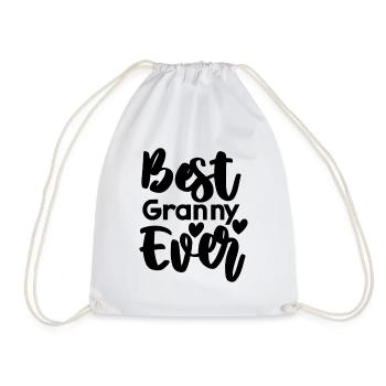 Best Granny Ever - Drawstring Bag - white - Front