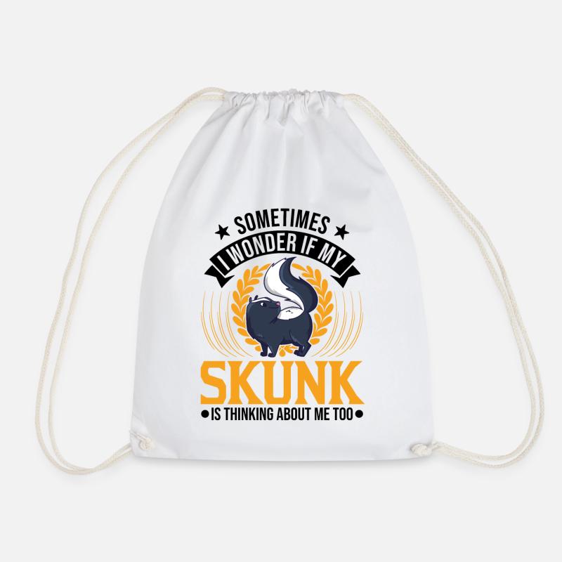 Stinktier Geschenk - Turnbeutel - Weiß